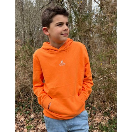 Junior-Sweatshirt Le Pairon Bécassier Med Hætte - Orange