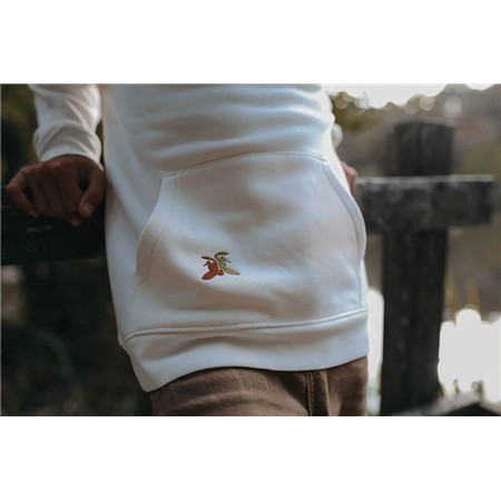 JUNIOR-SWEATSHIRT LE PAIRON BÉCASSIER MIT KAPUZE - WEIß