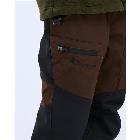 JUNIOR TROUSERS PINEWOOD CARIBOU TC K - MARRON/NOIR