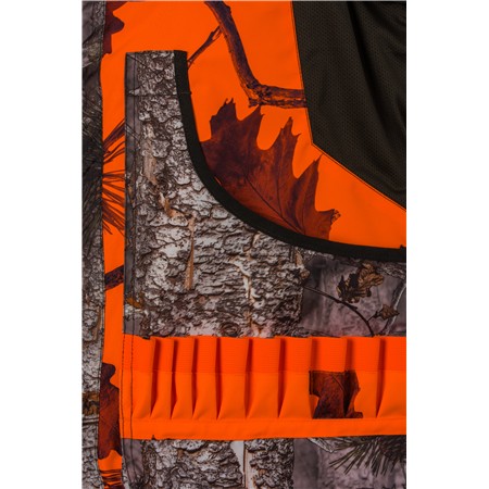 JUNIOR VEST TREELAND REVERSIBLE - CAMO ORANGE/GREEN