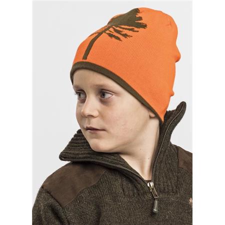 JUNIORHUE PINEWOOD TREE REV KID - ORANGE/GRØN