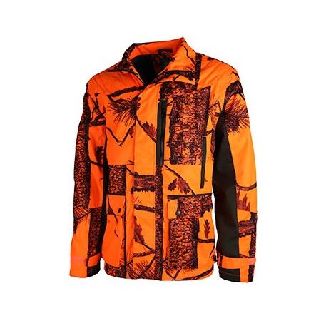 Juniorjakke Treeland Fire T628nk - Orange/Grøn