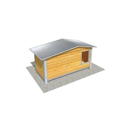 Kennel Difac Geïsoleerd Comfort 2 Paneel Dak