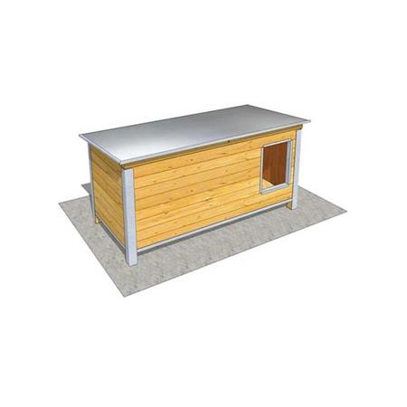 Kennel Difac Geisoleerd Comfort Schuin Dak