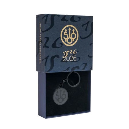 KEYRING BERETTA LIMITED EDITION 500TH ANNIVERSARY - BLACK/GUNMETAL