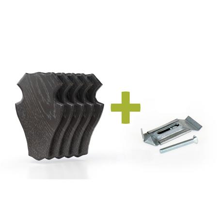 Kit Emblemen Van Ree Eurohunt Chêne 1 Avec Clips En Métal - Partij Van 5