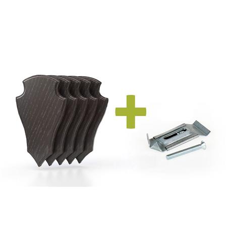 Kit Schildjes Voor Ree Eurohunt Chêne 2 Avec Clips En Métal - Partij Van 5