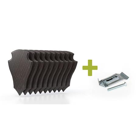 Kit Scudetti Per Capriolo Eurohunt Rovere 2 Con Clips In Metallo - Pacchetto Di 10