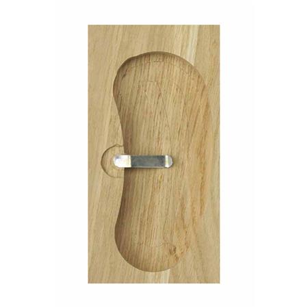 KIT TARGHETTE PER CAPRIOLO EUROHUNT CHÊNE 1 AVEC CLIPS EN MÉTAL - PACCHETTO DI 5