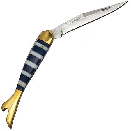 Kniv Stepland Blåt Perlemorshåndtag