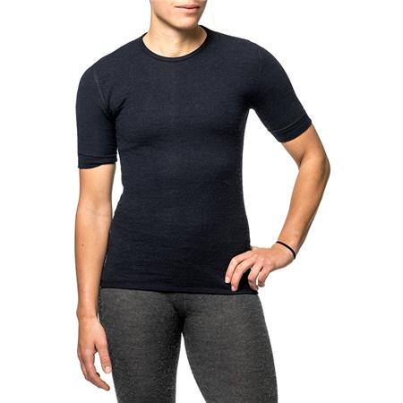 ΚΟΝΤΟΜΆΝΙΚΟ T-SHIRT UNISEX WOOLPOWER TEE 200 - ΜΑΎΡΟ