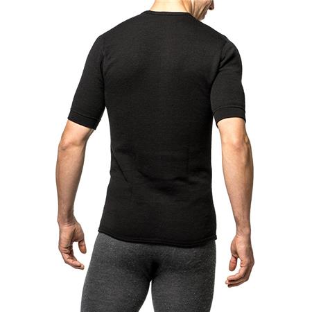 ΚΟΝΤΟΜΆΝΙΚΟ T-SHIRT UNISEX WOOLPOWER TEE 200 - ΜΑΎΡΟ