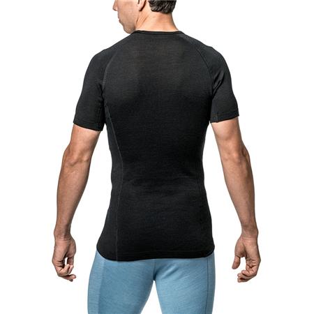 ΚΟΝΤΟΜΆΝΙΚΟ UNISEX T-SHIRT WOOLPOWER TEE LITE - ΜΑΎΡΟ
