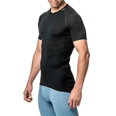 ΚΟΝΤΟΜΆΝΙΚΟ UNISEX T-SHIRT WOOLPOWER TEE LITE - ΜΑΎΡΟ