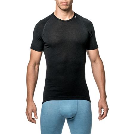 ΚΟΝΤΟΜΆΝΙΚΟ UNISEX T-SHIRT WOOLPOWER TEE LITE - ΜΑΎΡΟ