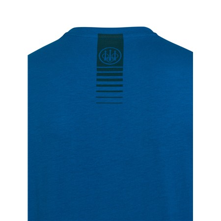 KORTÆRMET HERRE T-SHIRT BERETTA CRESTA - BLÅ SKUMRING