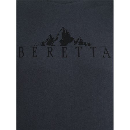 KORTÆRMET HERRE-T-SHIRT BERETTA CRESTA - EBENHOLT