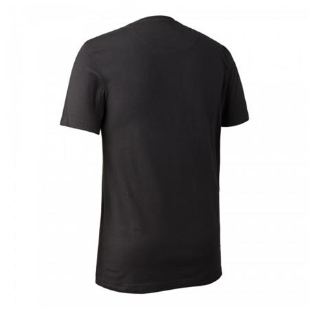KORTÆRMET HERRE-T-SHIRT DEERHUNTER LOGO - SORT