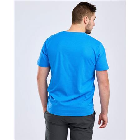KORTÆRMET HERRE T-SHIRT PINEWOOD OUTDOOR LIFE - GALAKSEBLÅ