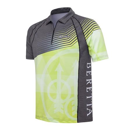 Kortærmet Herrepolo Beretta Rush Graph - Sort/Gul