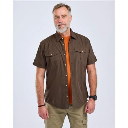 KORTÆRMET HERRESKJORTE PINEWOOD SAFARI S/S - OLIVEN