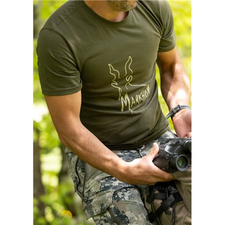 KORTÆRMET T-SHIRT TIL HERRE MARKHOR ICONIC - BRONZE