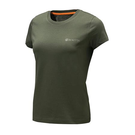 KORTÆRMET T-SHIRT TIL KVINDER BERETTA WOMAN'S - GRØN/BLÅ/SORT - PAKKE MED 3