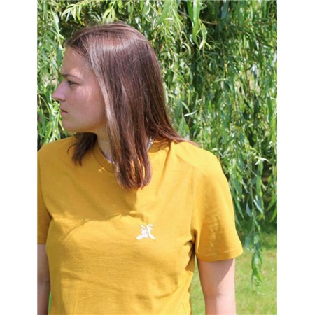 Kortærmet T-Shirt Til Kvinder Le Pairon Bécassier - Gul