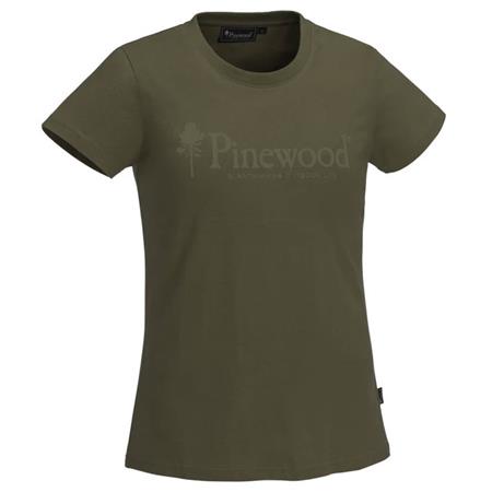 Kortærmet T-Shirt Til Kvinder Pinewood Outdoor Life W - Olivengrøn