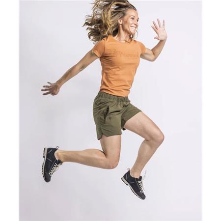KORTÆRMET T-SHIRT TIL KVINDER PINEWOOD OUTDOOR LIFE W - TERRACOTTA