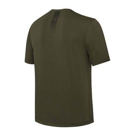 KORTÆRMET T-SHIRT TIL MÆND BERETTA CRESTA - MØRK OLIVEN