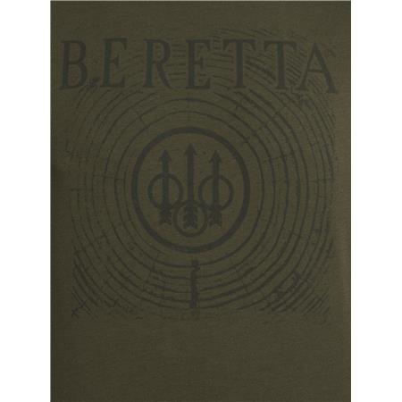 KORTÆRMET T-SHIRT TIL MÆND BERETTA FIR - MØRKEOLIVEN