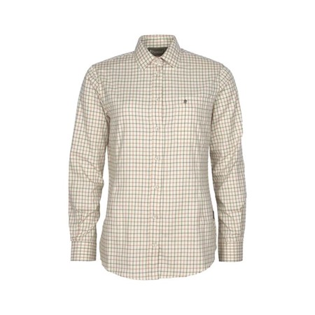 Koszula Damska Z Długim Rękawem Pinewood Nydala Grouse W - Biały/Zielony