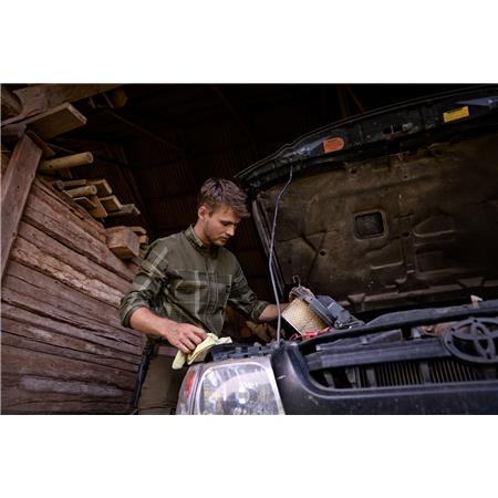 KOSZULA MĘSKA Z DŁUGIM RĘKAWEM HARKILA ANKER - ZIELONY