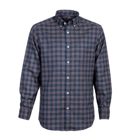 Koszula Męska Z Długim Rękawem Idaho Nevada - Granatowy/Czerwony