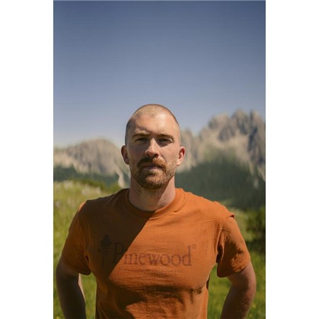 KOSZULA MĘSKA Z DŁUGIM RĘKAWEM PINEWOOD OUTDOOR LIFE - POMARAŃCZOWY