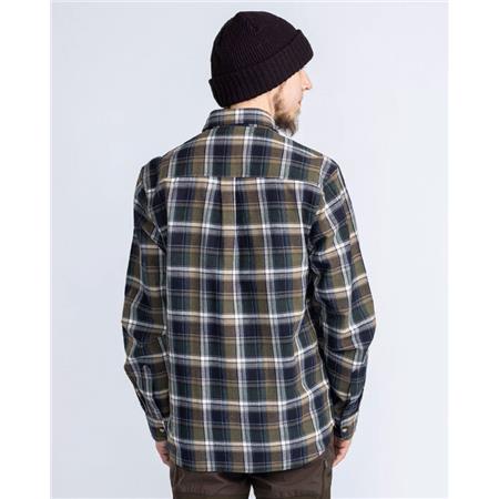 KOSZULE MĘSKIE Z DŁUGIM RĘKAWEM PINEWOOD HÄRJEDALEN - ZIELONY/GRANATOWY