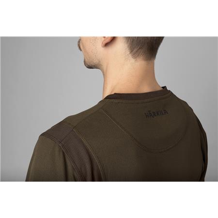 KOSZULKA MĘSKA Z DŁUGIM RĘKAWEM HARKILA FOREST HUNTER L/S - ZIELONY/BRĄZOWY