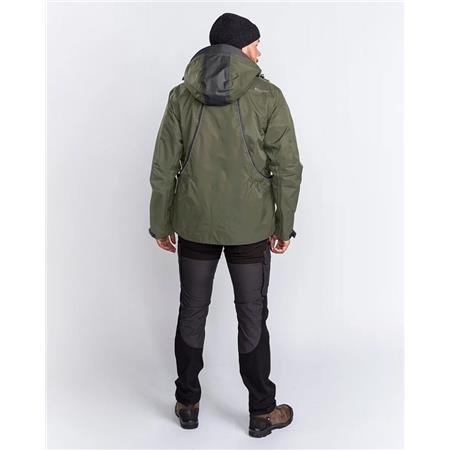 KURTKA MĘSKA PINEWOOD DOG SPORTS 2.0 - ZIELONY/CZARNY