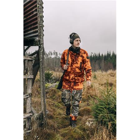 KURTKA MĘSKA PINEWOOD RED DEER CAMOU FLC JKT - POMARAŃCZOWE CAMO