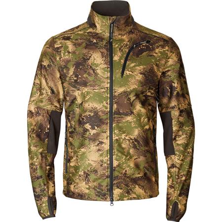 Kurtka Polarowa Męska Harkila Deer Stalker Camo Wsp Fleece - Axis Msp Forest