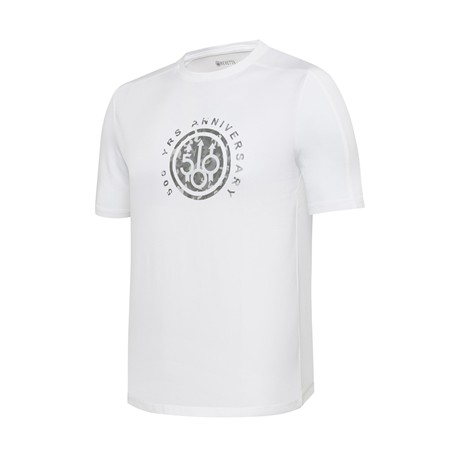 Kurzärmeliges Herren-T-Shirt Beretta Limitierte Auflage 500 Jahre Big Camo Logo - Strahlend Weiß
