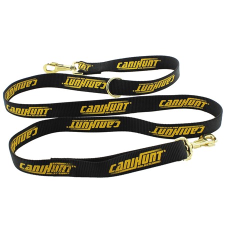 Laisse Canihunt Approche Plate 2 Mousquetons Anneau Flottant Hunter Série Or 2026