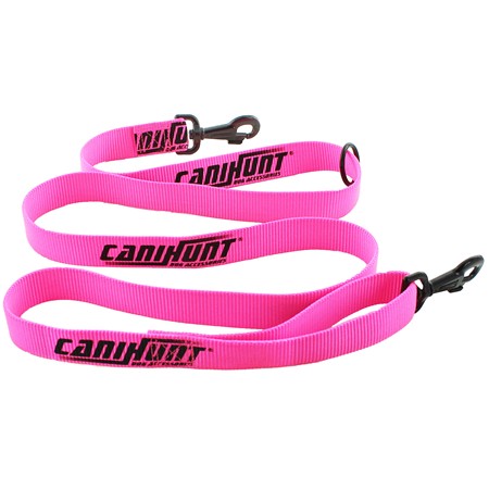 Laisse Canihunt Approche Plate 2 Mousquetons Anneau Flottant Hunter Série Rose 2026