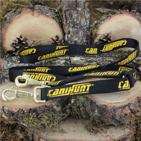 LAISSE CANIHUNT COUPLEUR PLATE AVEC COUPLEUR INTÉGRÉ 30 CM HUNTER SÉRIE OR 2026