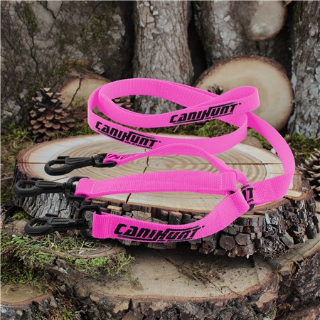 LAISSE CANIHUNT TRIPLEUR PLATE AVEC TRIPLEUR INTÉGRÉ 30CM HUNTER SÉRIE ROSE 2026