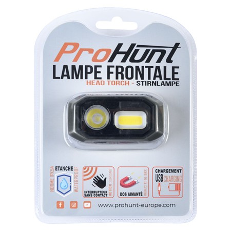 LAMPE FRONTALE PROHUNT - INCLINABLE