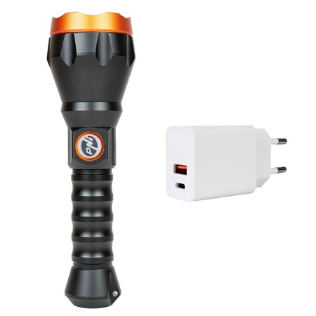 Lampe Torche Pni Adventure F550 Crystal Chargeur Externe