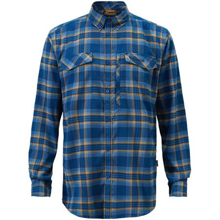 Langærmede Herreskjorter Pinewood Abisko Hiking Flannel - Azurblå