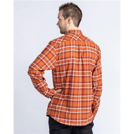 LANGÆRMEDE HERRESKJORTER PINEWOOD ABISKO HIKING FLANNEL - BRÆNDT ORANGE